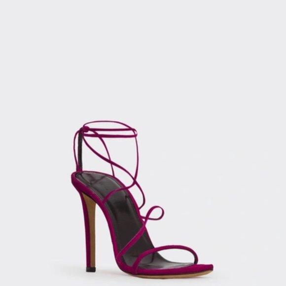 IRO Purple Suede Sandals - Picture 2 of 11